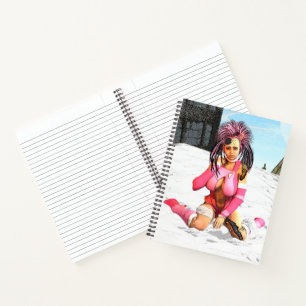 Sci Fi Female Cyborg Notebook
