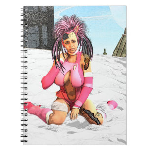 Sci Fi Female Cyborg Notebook