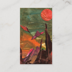 Sci-Fi "Fire Bird" alien life forms in flight Enclosure Card