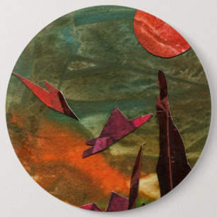Sci-Fi "Fire Birds" 6 Cm Round Badge