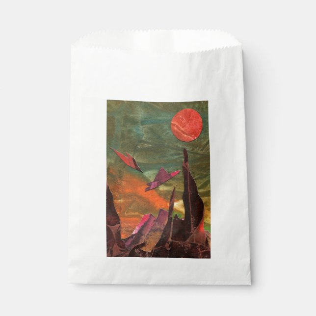 Sci-fi "Fire Birds" alien life forms in flight Favour Bags (Front)