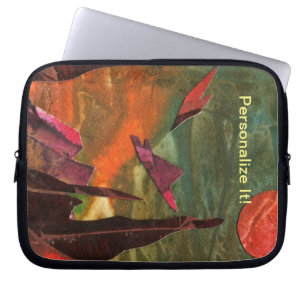 Sci-Fi "Fire Birds" alien life forms in flight Laptop Sleeve