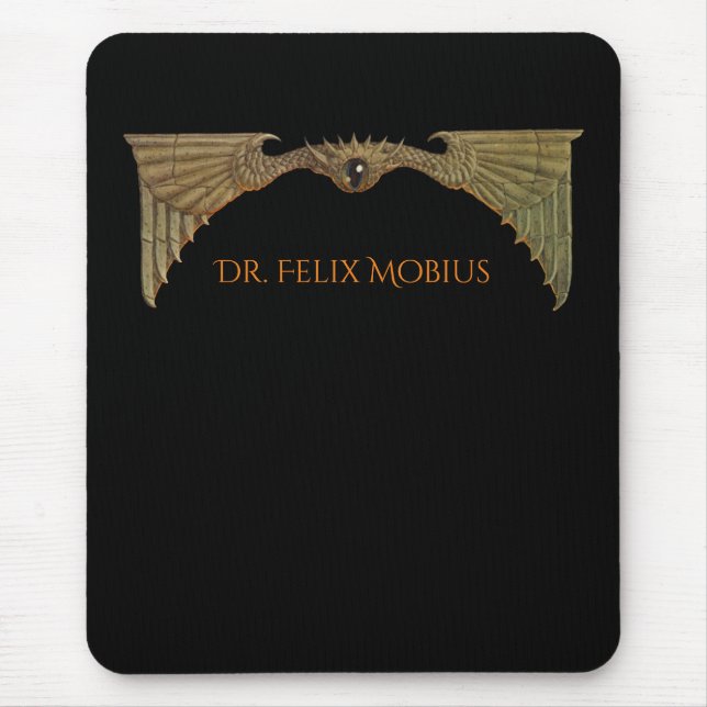 Sci Fi Flying Eye Personalised   Mouse Mat (Front)