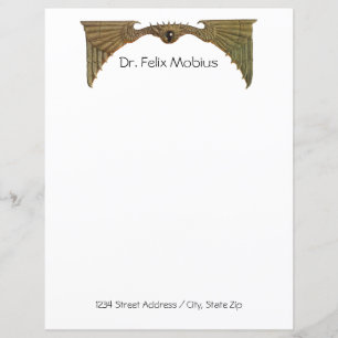 Sci Fi Flying Eye Stationery Paper