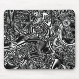 Sci fi fractal art mouse mat