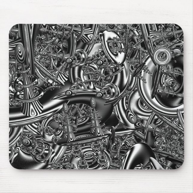 Sci fi fractal art mouse mat (Front)