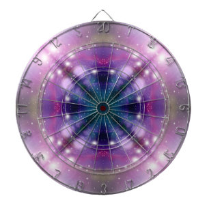 Sci-Fi Galaxy Light abstract art 4 Dartboard