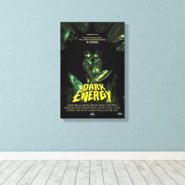 Sci-Fi Horror Movie Ad, Dark Energy Canvas Print (Insitu(Wood Floor))