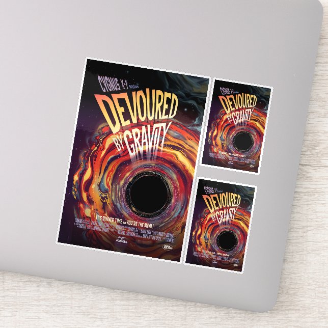 Sci-Fi Horror Movie Ad, Devoured By Gravity (Detail)