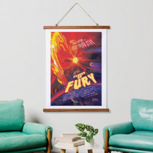 Sci-Fi Horror Movie Ad, Flares Of Fury Hanging Tapestry