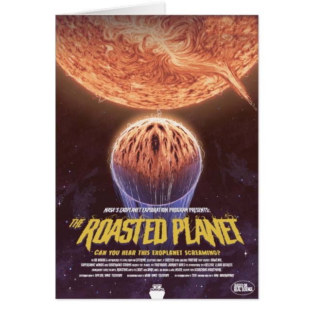 Sci-Fi Horror Movie Ad, The Roasted Planet (Front)