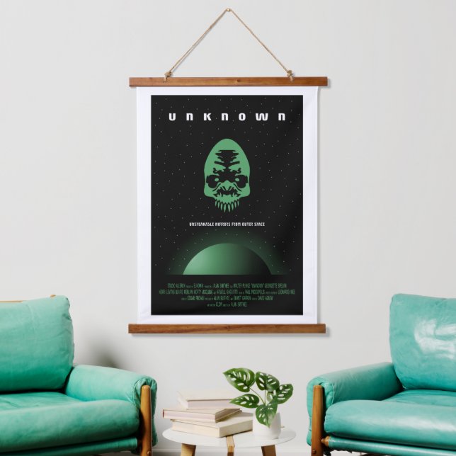 Sci-Fi Horror Movie Ad, Unknown Hanging Tapestry (Living Room)