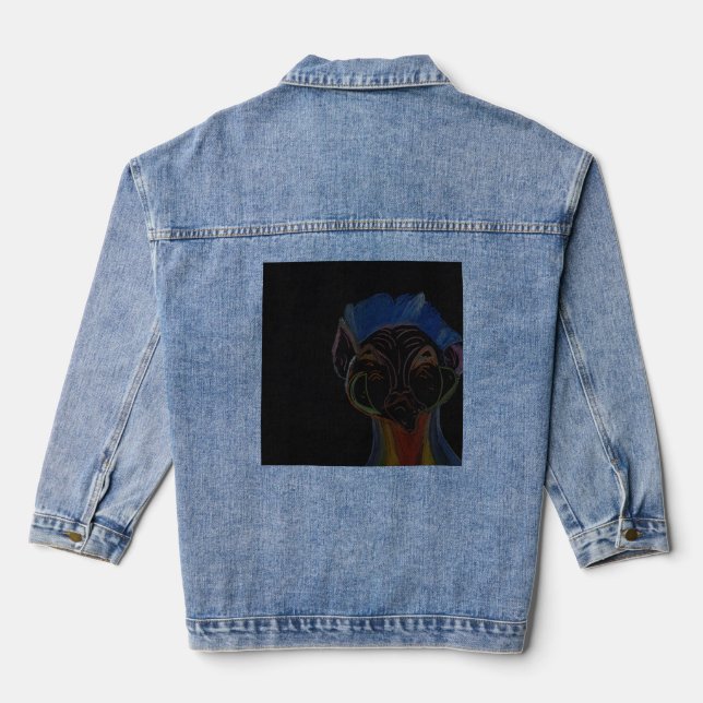 Sci-fi Hybrid Denim Jacket (Back)