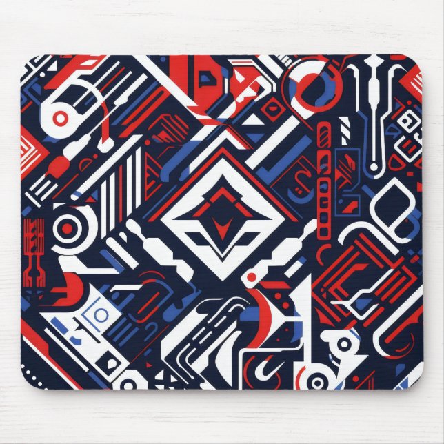 Sci-Fi Intricate Pattern Mouse Mat (Front)