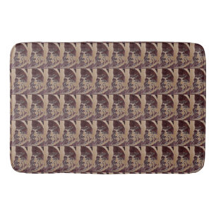 Sci-Fi "Lunar Landscape" the man in the moon Bath Mat