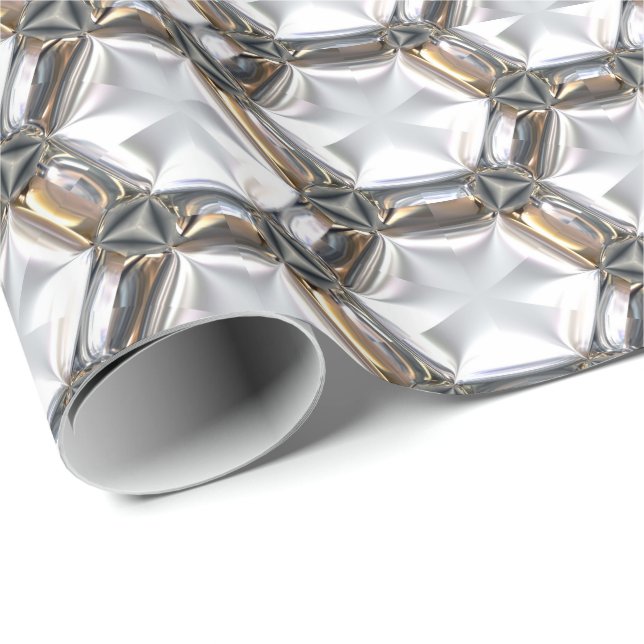 Sci-Fi Metal Pattern 4 Wrapping Paper (Roll Corner)