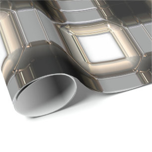 Sci-Fi Metal Pattern 5 Wrapping Paper