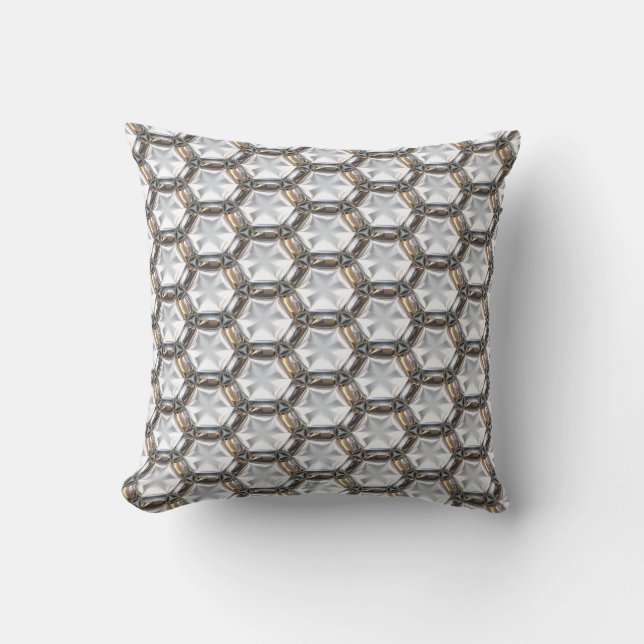 Sci-Fi Metal Patterns 4 Pillows (Front)