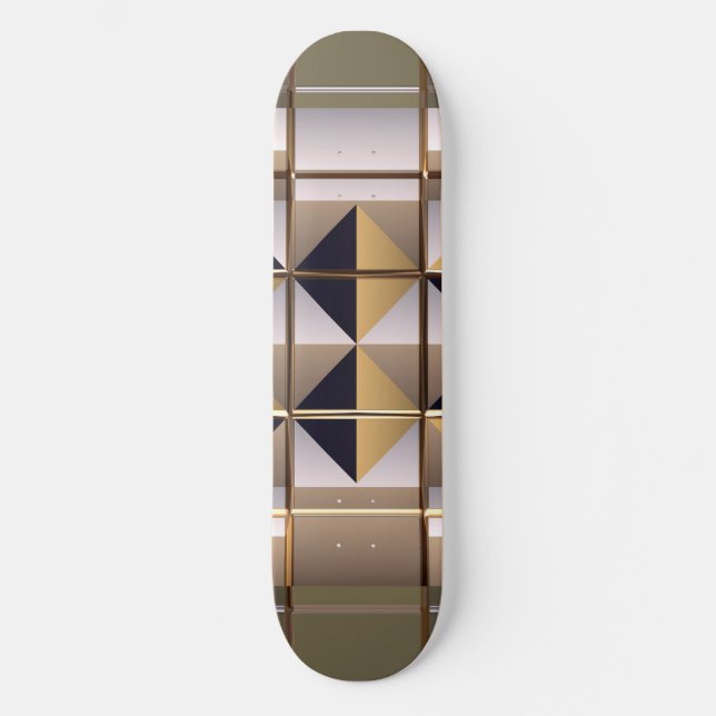 Sci-Fi Metal Patterns 6 Skateboards (Front)