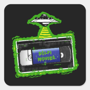 SCI - FI Movies Square Sticker
