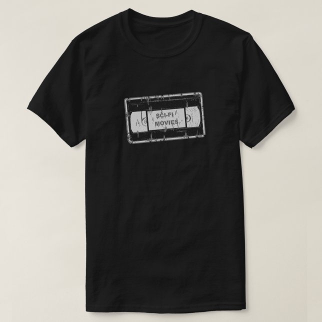 Sci-Fi Movies - Video Cassette T-Shirt (Design Front)