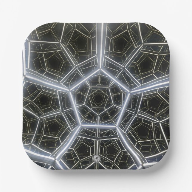 Sci-Fi Multi-Dimensional Paper Plate (Front)