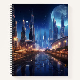 Sci-Fi Night City Notebook
