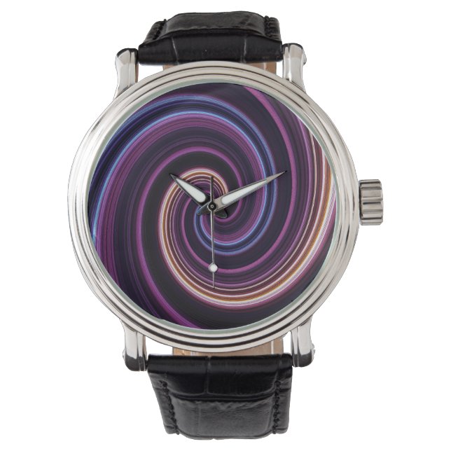 Sci-Fi Purple Vortex Watch (Front)