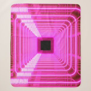 Sci-Fi Retro 3D: Pop Art Illustration Sherpa Blanket