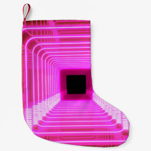 Sci-Fi Retro 3D: Pop Art Illustration Small Christmas Stocking