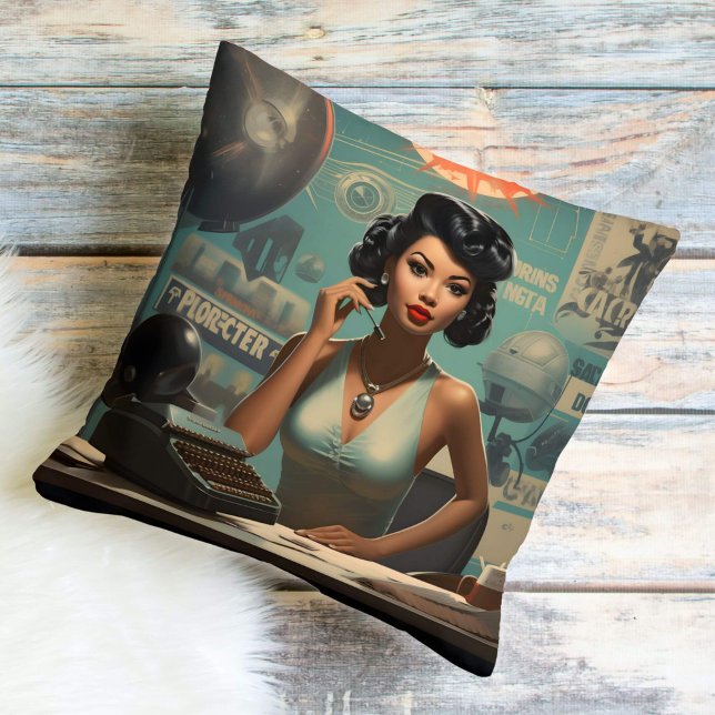 Sci-Fi Scribe Futuristic Fantasy  Cushion (Creator Uploaded)