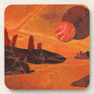 Sci-Fi "Sea of Fire" double suns, lava world Coaster
