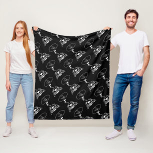 Sci-Fi smart animals "Hungry Frog Dreams" Fleece Blanket