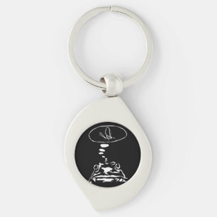Sci-Fi smart animals "Hungry Frog Dreams" Key Ring