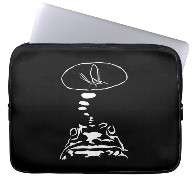 Sci-Fi smart animals "Hungry Frog Dreams"          Laptop Sleeve (Front)