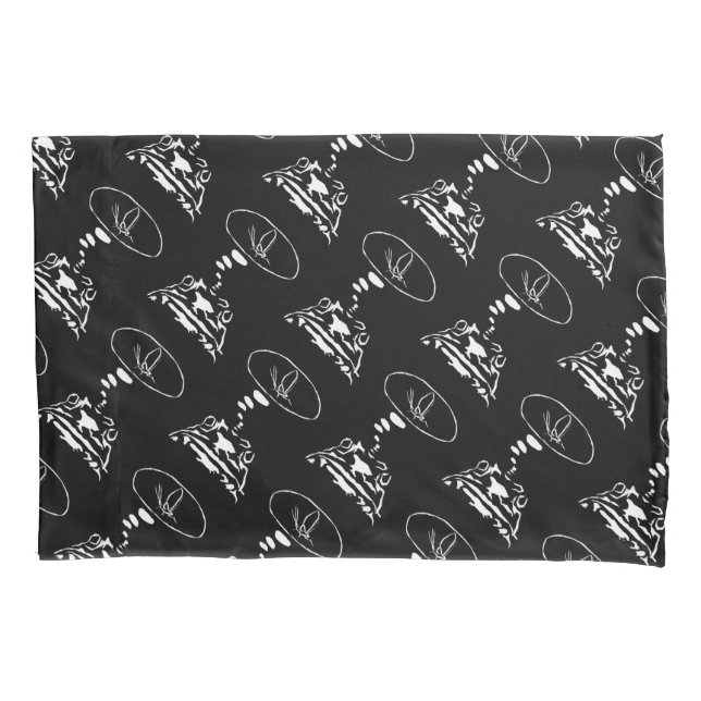 Sci-Fi smart animals "Hungry Frog Dreams"          Pillowcase (Front)