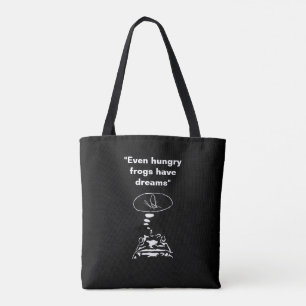 Sci-Fi smart animals "Hungry Frog Dreams"          Tote Bag