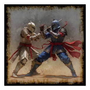 Sci Fi Sparring Adversaries Poster