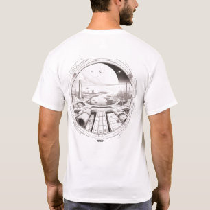Sci-Fi T-shirt Traversing the Universe 01 G Back
