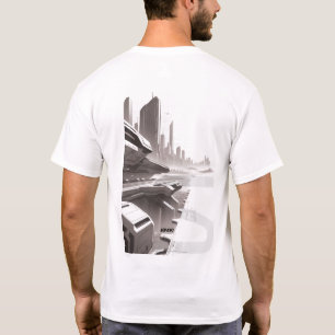 Sci-Fi T-shirt Traversing the Universe 02 H Back