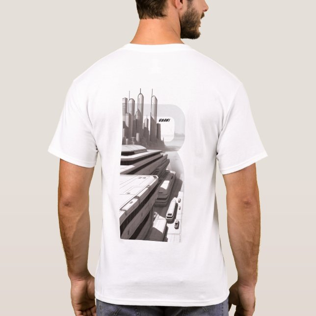 Sci-Fi T-shirt Traversing the Universe 03 H Back (Back)