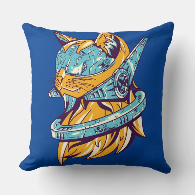 Sci-Fi-TechnoCat Cushion (Front)