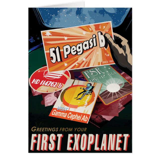 Sci-Fi Travel Ad, Planet 51 Pegasi b (Front)