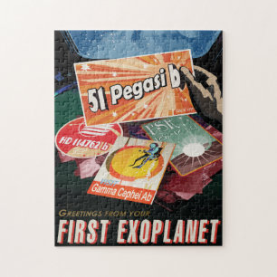 Sci-Fi Travel Ad, Planet 51 Pegasi b Jigsaw Puzzle