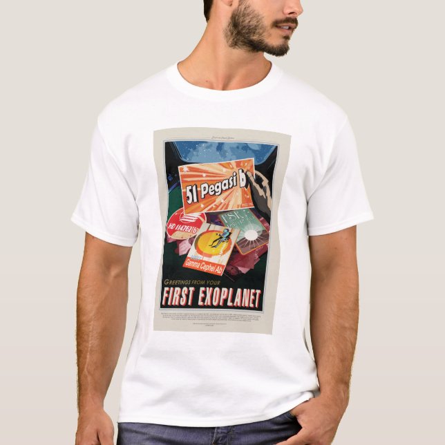 Sci-Fi Travel Ad, Planet 51 Pegasi b T-Shirt (Front)