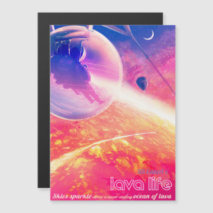 Sci-Fi Travel Ad, Planet 55 Cancri e Magnetic Invitation