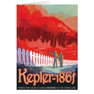 Sci-Fi Travel Ad, Planet Kepler-186f