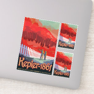 Sci-Fi Travel Ad, Planet Kepler-186f