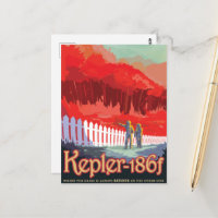 Sci-Fi Travel Ad, Planet Kepler-186f