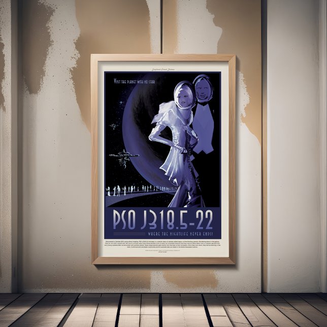 Sci-Fi Travel Ad, Planet PSO J318.5-22 Poster (Creator Uploaded)